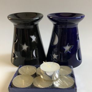Set of 2 Home Essential Oil Warmer Candle holder